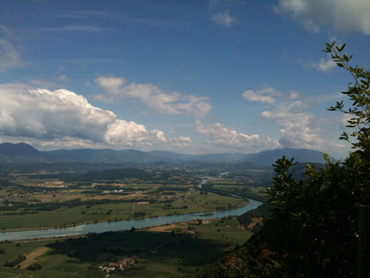 Vue sur la plaine depuis le Mont Tournier